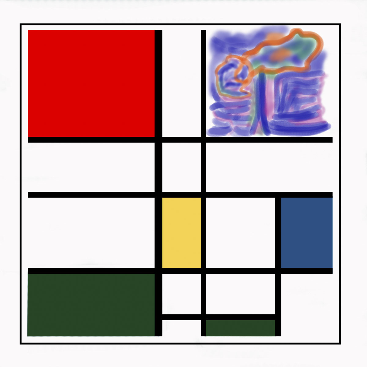 Piet Mondrian inspired