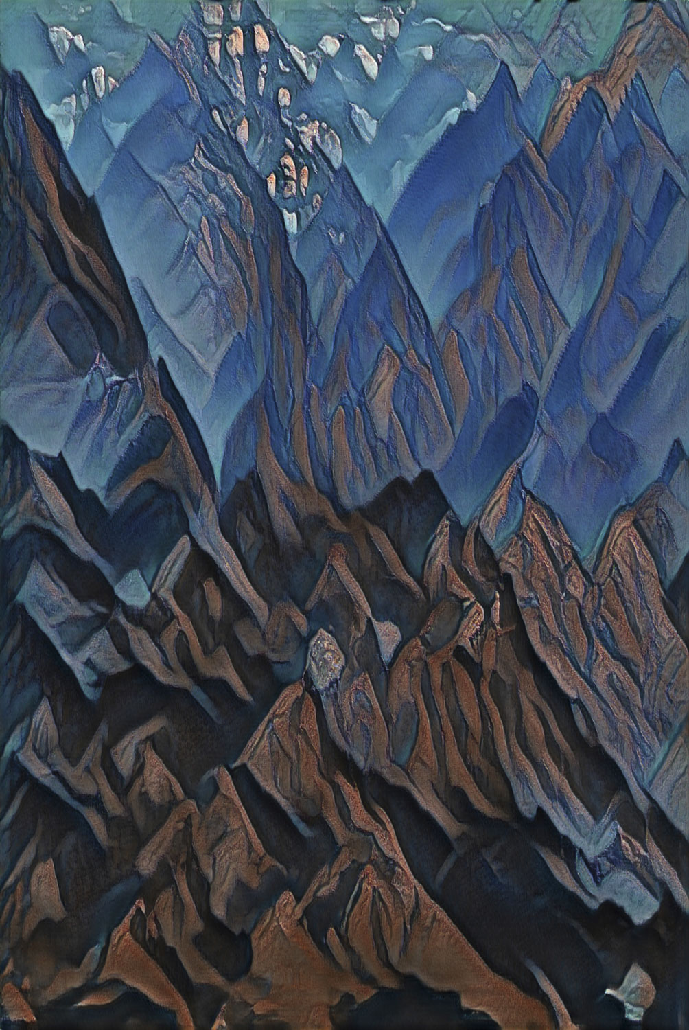 Jagged - stylized mountain peaks