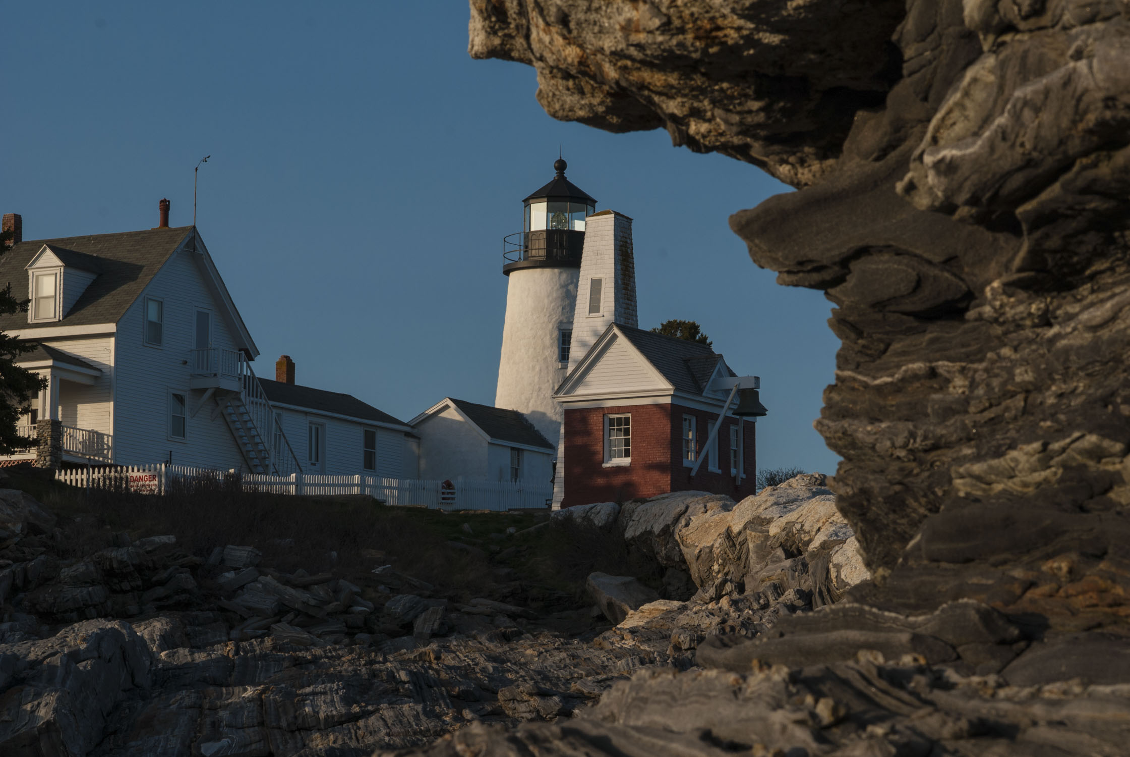 Pemaquid seen under a rock arch