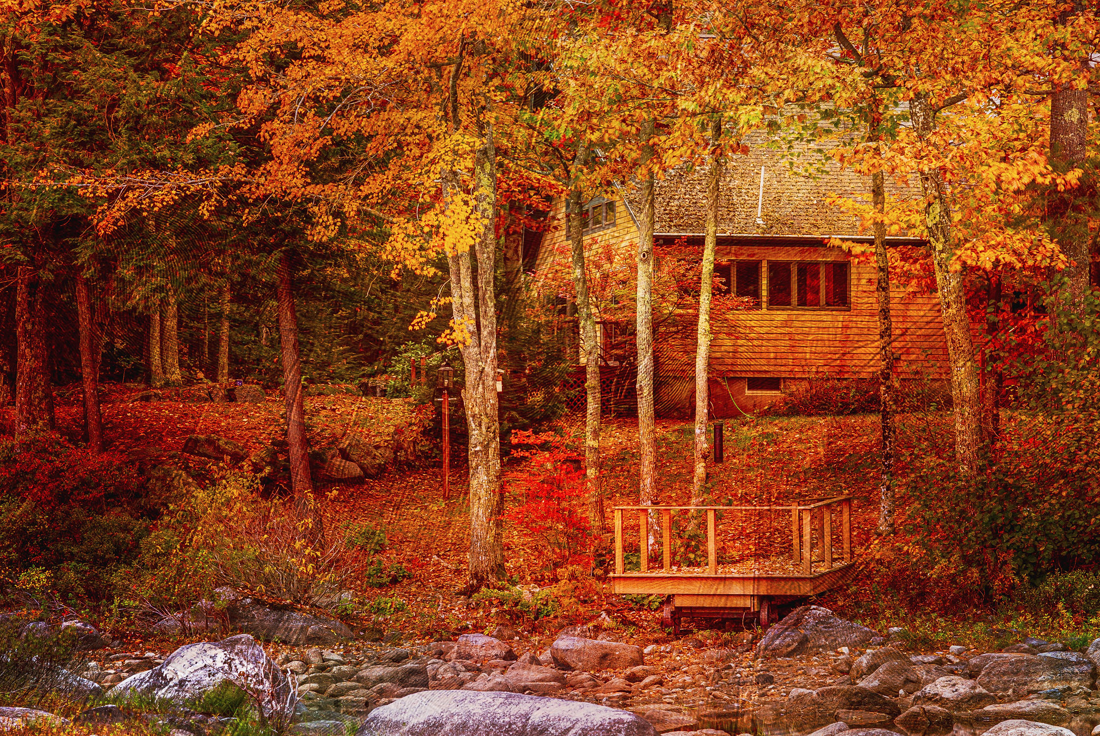View from Blueberry Island back to land