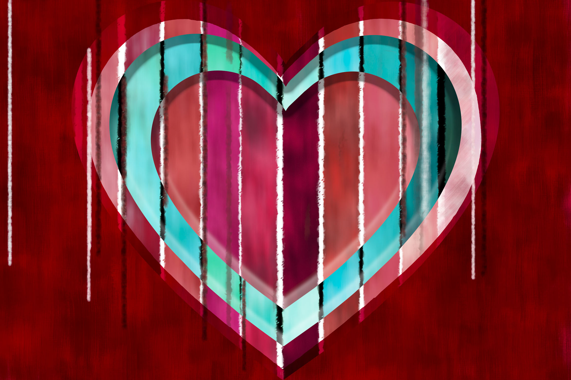 Resiliant heart, with some tears but strong