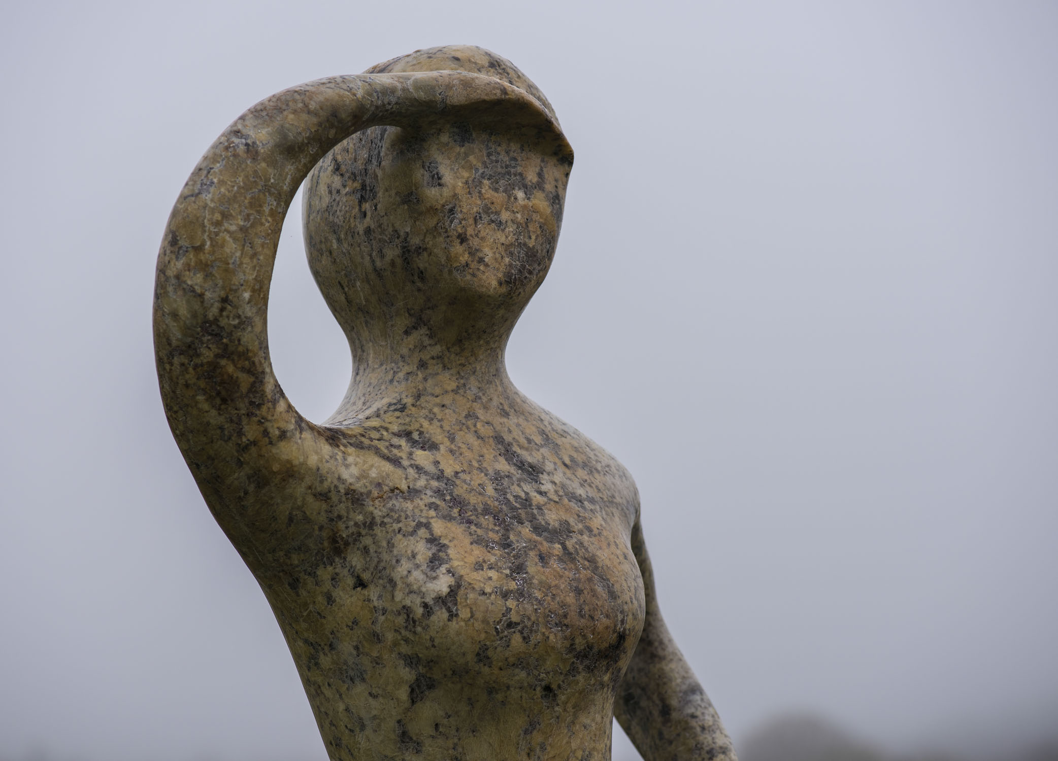 Penelope statue, of a woman looking off into the distance