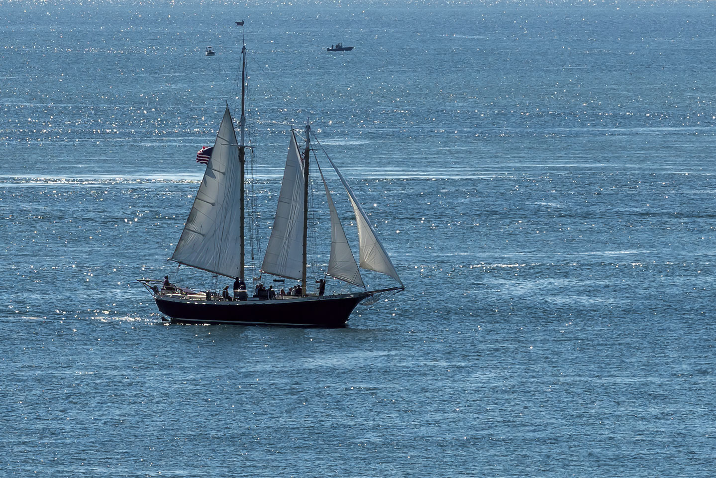 Sailboat with 2 masts