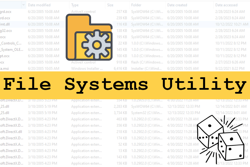 Link to File Systems Utility download page